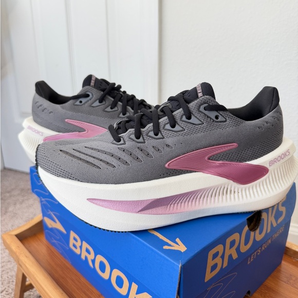 Brooks Glycerin Max 2 Road Running Shoes Gray/Coconut/Metallic Sz 7 Athletic - Picture 8 of 16